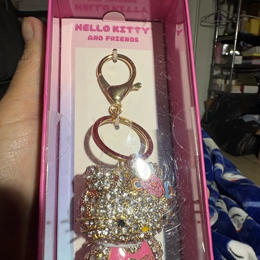 Hello Kitty Crystal Keychain